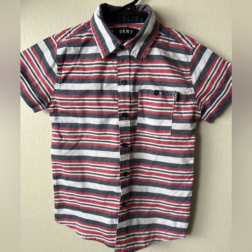 Boys DKNY short sleeve button up shirt